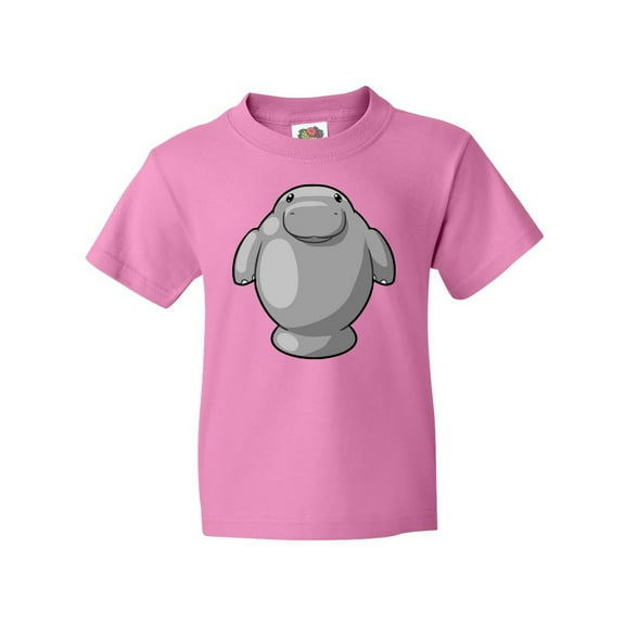 Inktastic Cute Kawaii Manatee Youth T-Shirt