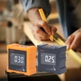 thumbnail image 6 of Digital Angle Finder with 4x90° LCD Display & Strong Magnetic Base, Digital Level for Precise Measurement, Digital Angle Gauge Inclinometer with 1300mAh Orange, 6 of 8