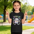 thumbnail image 4 of XEGLSBU Shirts for Girls 12-14 Winter Kids Graphic Print Short Sleeve T Shirt Casual Comfortable Tee for Girls Boys Daily Wear Black Size 10-11 Years, 4 of 6