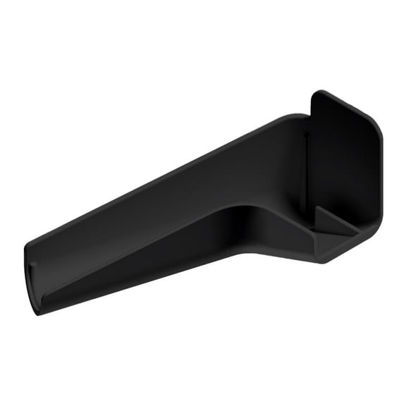 B&B Molders RV Long Left Rain Gutter Spout, Black