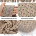 thumbnail image 2 of Crochet Bags for Women Summer Beach Tote Bag Aesthetic Tote Bag Hippie Bag Knit Bag, 2 of 5