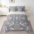 thumbnail image 2 of Homewish Animal Deer Rabbit Owl 7-Piece Bedding Comforter Set for Teens Boys Girls,Chic Flower King Bedding Sets,Exotic Style Ultra Soft Bed Sheets,Ultra Soft Home Decor,Reversible, 2 of 8