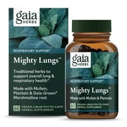 Gaia Herbs Mighty Lungs - 60 Vegan Liquid Phyto-Caps (20-Day Supply)