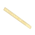 thumbnail image 5 of Uxcell Straight Ruler 150mm / 6 Inch Brass Measuring Tools with Hanging Hole Yellow, 5 of 5