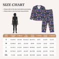 thumbnail image 4 of Pajama Sets for Women 2 Pcs, Roosters 1 Button Down Long Sleeve Sleepwear Lounge PJ Sets, 4 of 6