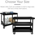 thumbnail image 6 of Pemberly Row Reay-To-Assemble Metal Utility Cart 30 x 16 Black, 6 of 9