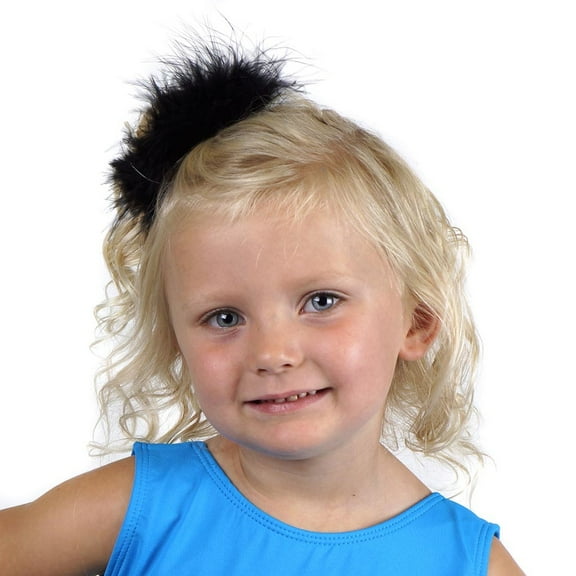 Zucker™ Turkey Feather Marabou Cuffs & Hair Ties - Black