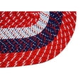 thumbnail image 2 of Better Trends 24"x 48"x 48" L-Shape Braided Rug 100% Polypropylene Durable and Stain Resistant Reversible Indoor Area Utility Rug, Country Stripe Collection - Americana Stripe, 2 of 5