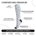 thumbnail image 2 of Rateoe Dock Rudder Compression Socks for Women and Men 20-30mmHg-Circulation Support Socks Knee High Nurse Pregnant Running Medical and Travel Athletic, 2 of 7