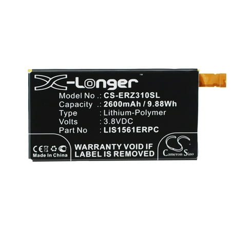 2600mAh LIS1561ERPC Battery for Sony Ericsson Xperia C4 Xperia C4 Dual LTE Xperia Z3 Compact E5353 E5306 D5803 E5303 E5343 E5363