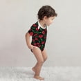 thumbnail image 4 of Gaeub Cherry Print Infant Climbing Onesie,Toddler Outfit,Newborn Baby Bodysuit,Baby Boy Girl Clothes -3 Months, 4 of 6