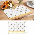 thumbnail image 6 of Spring Animals Placemats Set of 2, Watercolor Funny Bee Rustic Farmhouse White Non-Slip Place Mats Washable Table Mats for Kitchen Dining Table Decorations Indoor/Outdoor, 6 of 9