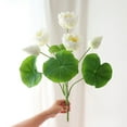 thumbnail image 5 of Artificial Realistic Lotus Flower Bouquet, High-Quality Lotus Decoration, Durable Artificial Flowers, Suitable For Home Altars And Meditation Spaces, Realistic Petal Design, 5 of 6