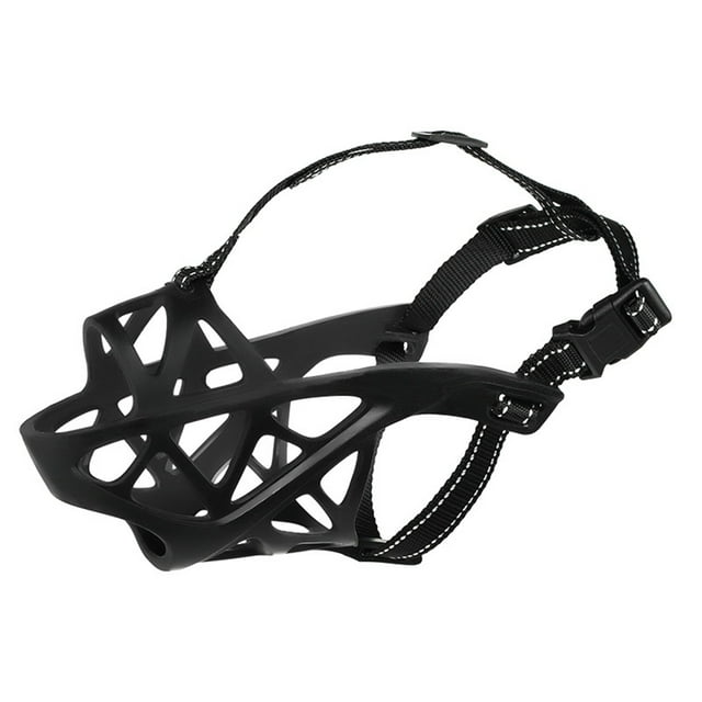 Pet Dog Muzzle Soft Breathable Adjustable Straps For Biting Chewing And Licking For Small Medium Large Dogs