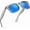 Translucent Gray | Revo Ice Blue Lens, variant on Translucent Frame Colorful Neon 80s Sunglasses for Men Women Reflective Mirrored Sun Glasses