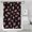 Red Mushroom Dot, variant on Brown Mushroom Flower Light Pattern Shower Curtain 36"x72" ,Bathroom Decorative Shower Curtains Set with 12 Hooks,Modern Waterproof Washable Shower Curtain