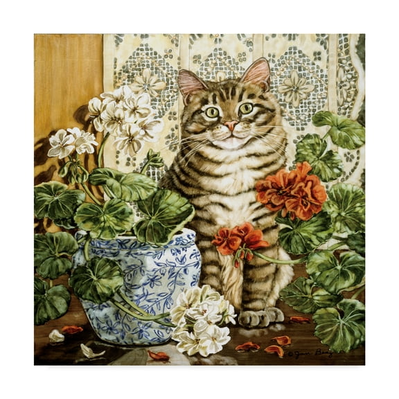 Trademark Fine Art 'Winters Garden' Canvas Art by Jan Benz