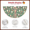 thumbnail image 4 of Daiia Mushrooms Gnome Drawing Merry Christmas Tree Skirt , Xmas Large Lace-up Tree Skirt, Santa Snowflakes Rustic Home Decorations New Year Party Farmhouse Decor-48", 4 of 7