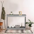 thumbnail image 2 of Console Table 39.5”, 2-Tier Narrow Sofa Side Table with Storage Shelf, Entrance Table for Hallway/Foyer/Living Room/Corridor/Office, Grey, 2 of 16