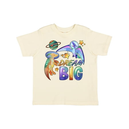 

Inktastic Dream Big Cute Space Dinosaurs Gift Toddler Boy or Toddler Girl T-Shirt