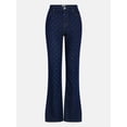 thumbnail image 6 of Kacey Lee Women's High-Rise Star Print Bootcut Jeans, Sizes 0-18, 6 of 6