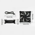 thumbnail image 2 of DC5V 120mm USB Cooling Fan for Routers Modem Receiver DVR TV, 2 of 5