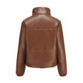 thumbnail image 4 of Vedolay Light Jackets for Women Open Front Cardigan Blazer Jackets for Women Brown,2XL, 4 of 5