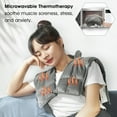 thumbnail image 2 of PEACNNG Microwave Heated Neck Wrap  Heating Pad for Neck with Microwave  Shoulders & Back Pain Relief with Herbal Aromatherapy with Moist Heat  Hot & Cold Compress Grey, 2 of 6