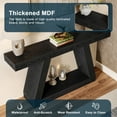 thumbnail image 4 of Demi Bonn Farmhouse Console Table, 55" Sofa Table with Storage for Hallway, Bedroom, Living Room, Black, 4 of 7