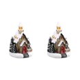 thumbnail image 1 of Moyic Escena navideña de resina festiva Casa de nieve Conjunto de pueblo LED Type2 NO2, 1 of 1