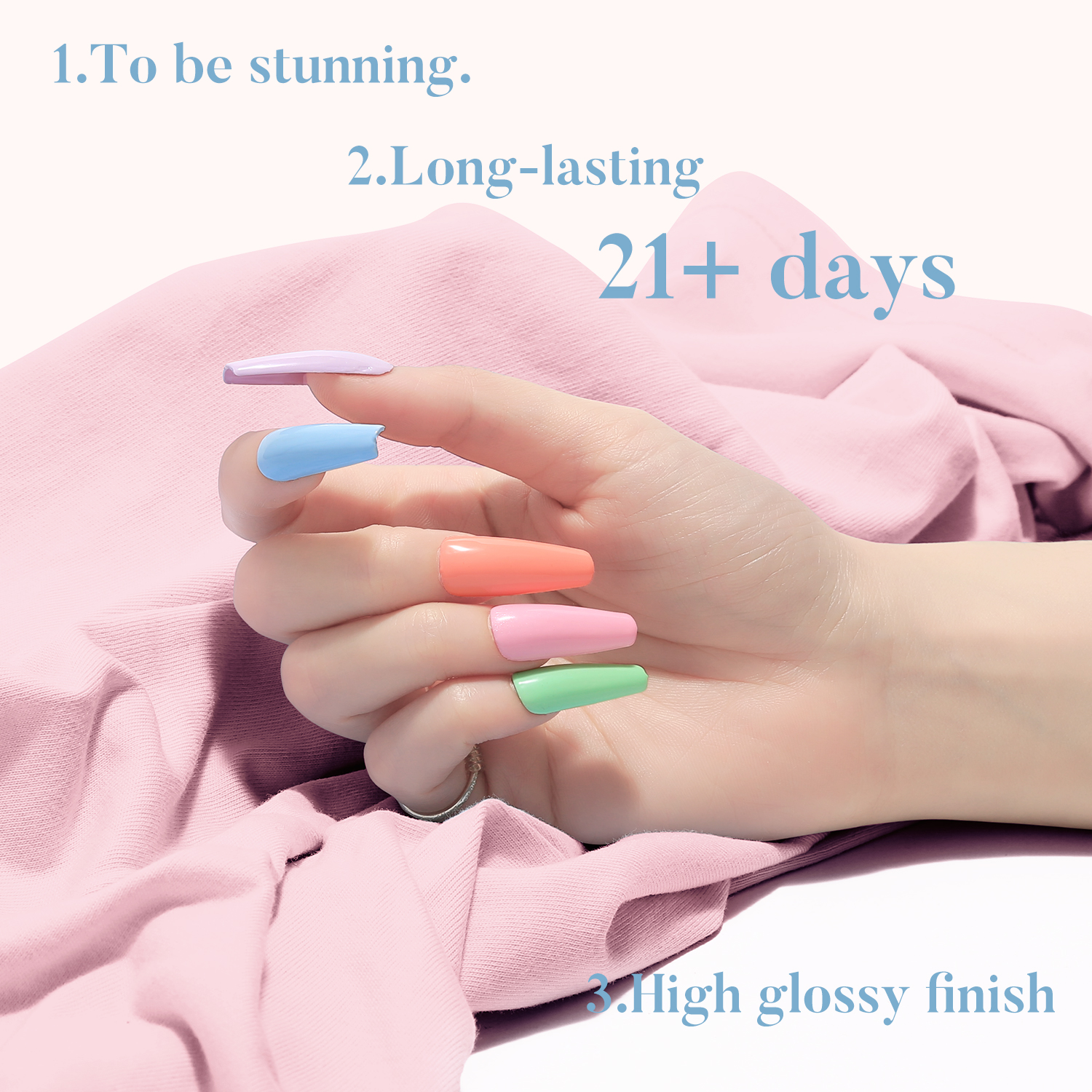 Candy Lover Gel Nail Polish Set, 6 Macaron Spring Summer Colors Gel Polish, Soak Off UV LED Nail Polish Home Salon Nail Art Manicure Gift Set for Girls Women