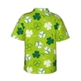 thumbnail image 3 of Bixox Men's Hawaiian Shirts Men's St Patrick's Day7 Print Short-Sleeve Shirt-Medium, 3 of 8