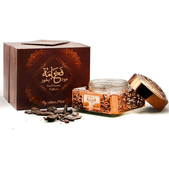 AM Oud Wood Incense Charcoal Chips - Agarwood | Oudh Bakhoor Fakhama | Arabian Oud Sticks | Inciensos Aromaticos para La Casa | Long Lasting Fragrance | Use for Meditation and Relaxation - 40gm