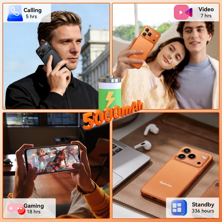 Blackview WAVE 7C Unlocked Cell Phone,Android 16 Smartphone,16GB+