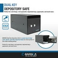 thumbnail image 5 of Barska Front Loading Depository Safe with Dual Key Lock, 12" x 6" x 6", Black, 5 of 6