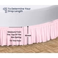thumbnail image 5 of SGI Bedding Round Bed Skirt |Wrap Around Microfiber Bed Skirt | Fade Resistant, Wrinkle Free, Anti-static, Decorative, Extra Storage Space, Clutter-Free | 84" Diameter / 16" Drop, Pink, 5 of 8
