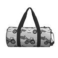 thumbnail image 2 of Fotbe Gray Tractor Pattern Foldable Sports Gym Bag with Wet Dry Pocket, Ultralight Travel Bag, Large Capacity Duffel Bag, Splash Proof Carry on Bag, Overnight Bag, Weekender Bag, 2 of 8