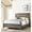 Grey, variant on Slightly weathered gray nightstand / Offer ample storage for necessities