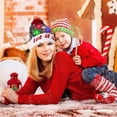 thumbnail image 5 of TAGVO LED Light Up Hat Beanie Knit Cap, Colorful LED Xmas Christmas Beanie 2 Pack, 5 of 7