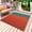 Blue Red, variant on Burnt Orange Yellow Ombre Outdoor Rug for Patio/Deck/Porch, Non-Slip Large Area Rug 3 x 5 Ft, Contemporary Art Abstract Aesthetics Indoor Outdoor Rugs Washable Area Rugs, Camping Rug Carpet Runner