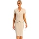 thumbnail image 1 of Conjunto de traje de 2 piezas de negocios Allegra K Albaricoque XL, 1 of 5