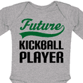 thumbnail image 4 of Inktastic Future Kickball Player Boys or Girls Long Sleeve Baby Bodysuit, 4 of 5
