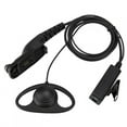 thumbnail image 1 of PTT Earpiece,ABS D Type Walkie PTT Headset Walkie Talkie Earphone Modern Innovation, 1 of 11