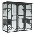 thumbnail image 1 of Cat Enclosure Walmart - Extra Large Outdoor Catio with Window Access - Black Walk-In Play Area for Multiple Cats - Spacious & Safe, 1 of 8
