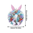thumbnail image 3 of 21 INCH Easter Bunny Wreath Easter Front Door Wreath Front Door Rabbit Easter Wreath Cute Bunny Butt Door Wreath Decor Easter Decor with Bunny Butt Artificial Wreath for Office Window Home, 3 of 7