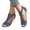 Blue, variant on WIZUTIZ Block Heel Sandals for Women Womens Dress Sandals Comfortable Outdoor Stretch Zip-Up Sandals Pull-On Shoes Mid Heel (2"-3") Wide Solid Sandals for Ladies Vacation