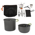 thumbnail image 5 of Juego de utensilios de cocina para acampar, olla de cocina portátil multifuncional para Picnic al aire libre, juego de tenedor cuchara plegable, 5 of 5