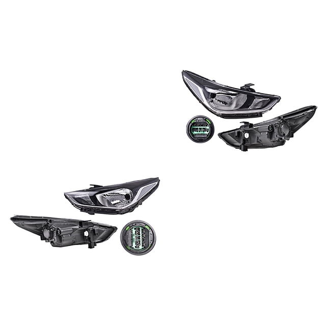 Par de Faros Delanteros Accent 2018 A 2020 Hyundai Genérica .
