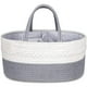 thumbnail image 1 of Pañal para bebé - Contenedor de almacenamiento de cuerda extra grande para guardería - Cesta para bebé con bolsillos, compartimentos y divisores extraíbles, 1 of 5