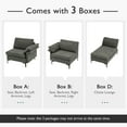 thumbnail image 6 of Costway L-shaped Modern Modular Sectional Sofa w/ Reversible Chaise & 2 USB Ports Grey, 6 of 10